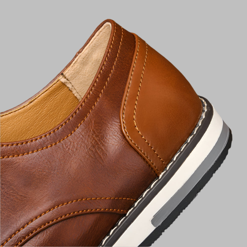 Brown-two-tone-oxford-shoe-back