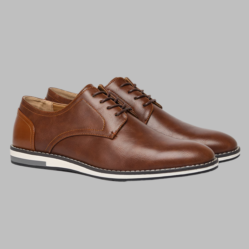 Brown-two-tone-oxford-shoe-display