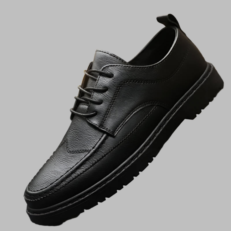 black-boat-shoe-brown-front