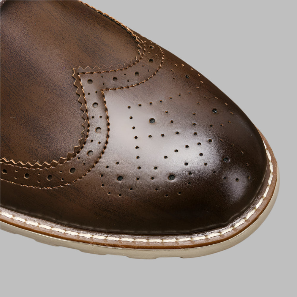 brown-brogues-with-flat-sole-front