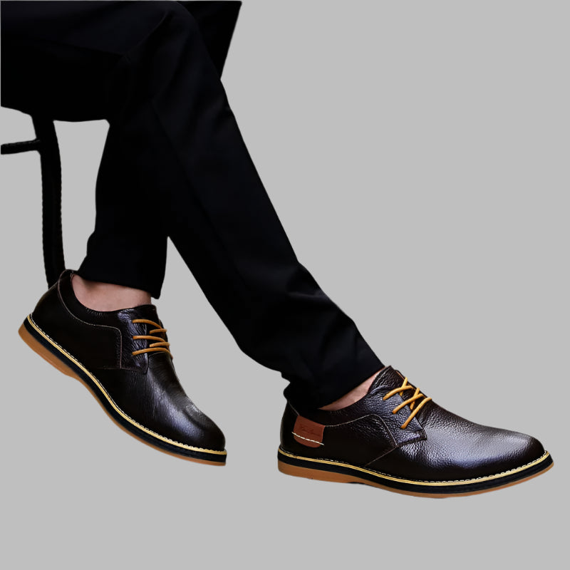 men-black-split-leather-shoe-on-feet-model